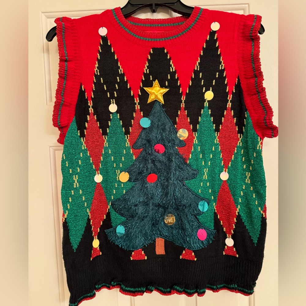 Large Christmas Vest Sweater